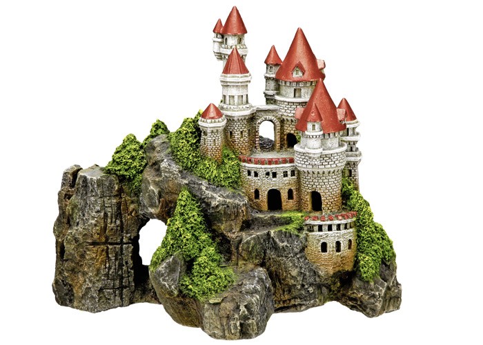 Ornament pentru acvariu | 'CASTLE' | L29 X W16 X H25 CM