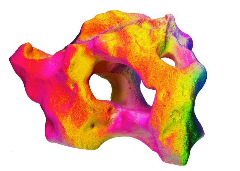 Ornament pentru acvariu | 'STONE' NEON | L21 X W12 X H13 CM