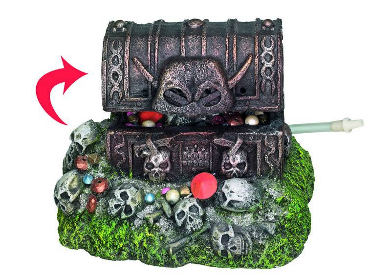 Ornament pentru acvariu | 'TREASUREBOX' | L15 X W12 X H10,5 CM