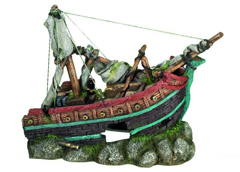 Ornament pentru acvariu | SHIPWRECK 1 BOW | L47,5 X W24,5 X H35,5 CM
