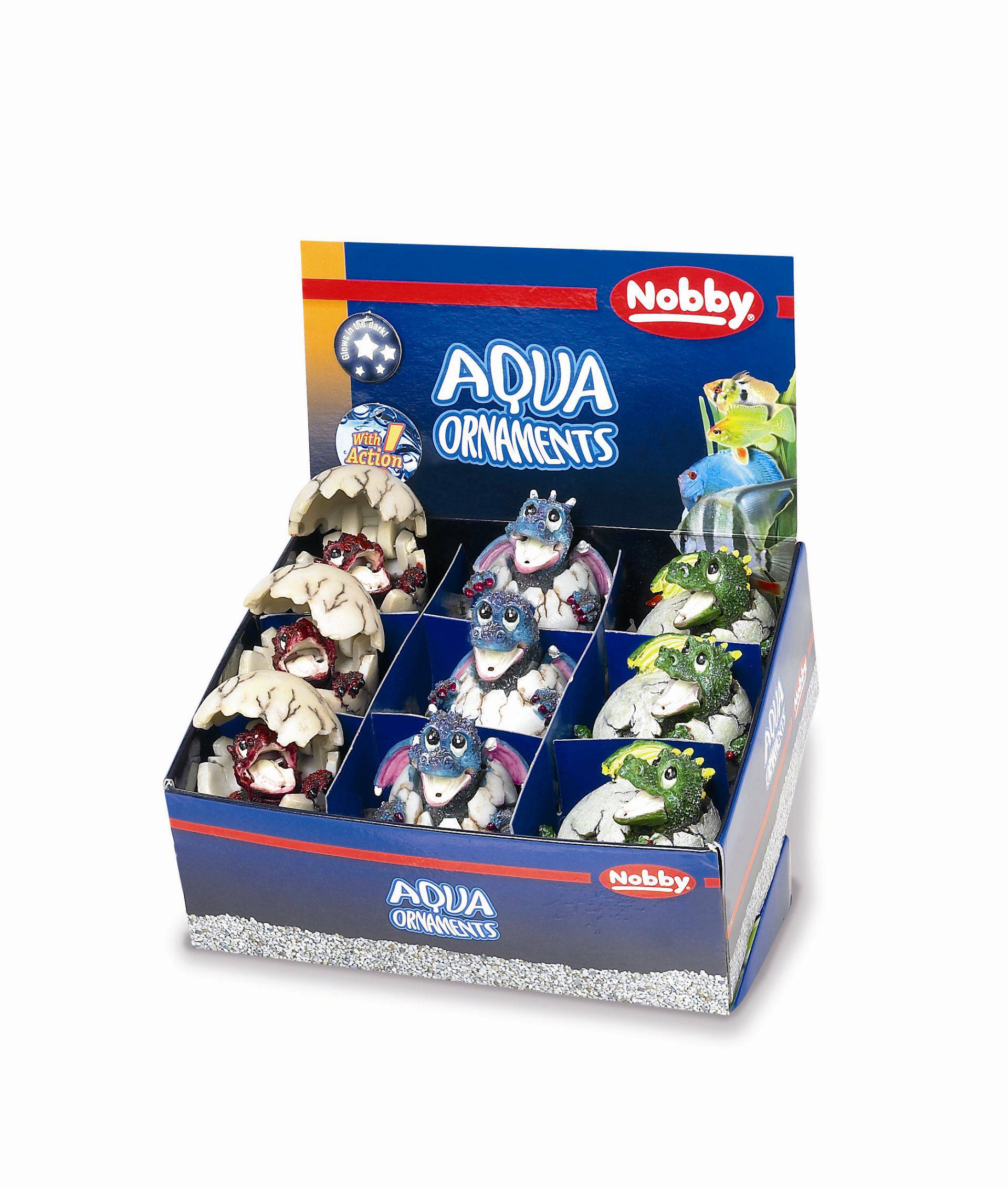 Ornament pentru acvariu | 'DRAGON' | asortate | 5,5 - 7 CM | 9 buc.