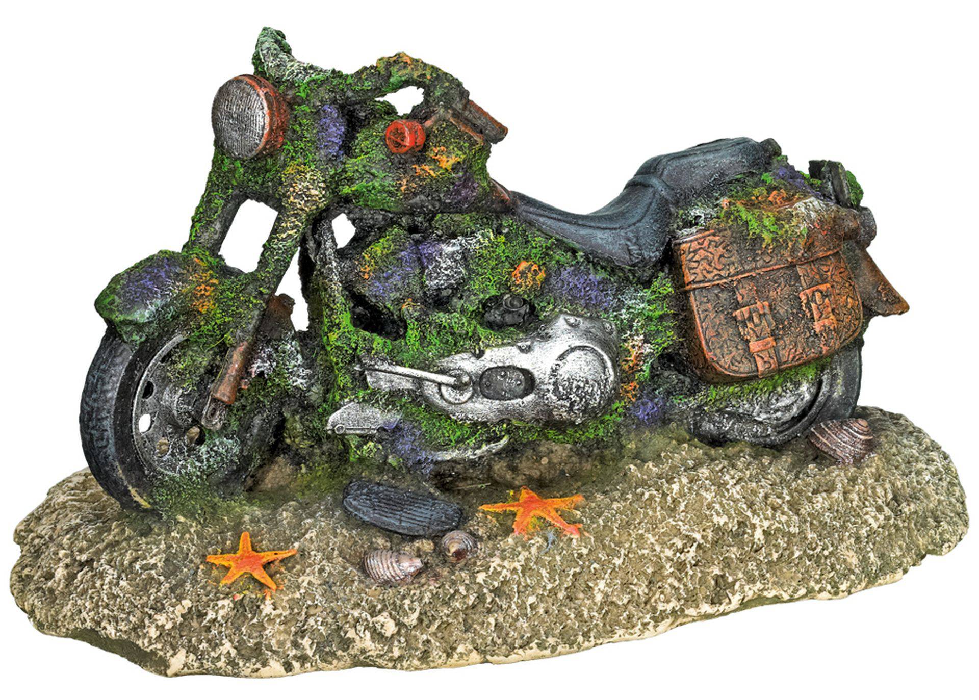 Ornament pentru acvariu | 'MOTORBIKE' | L19,5 X W11,0 X H10,5 CM