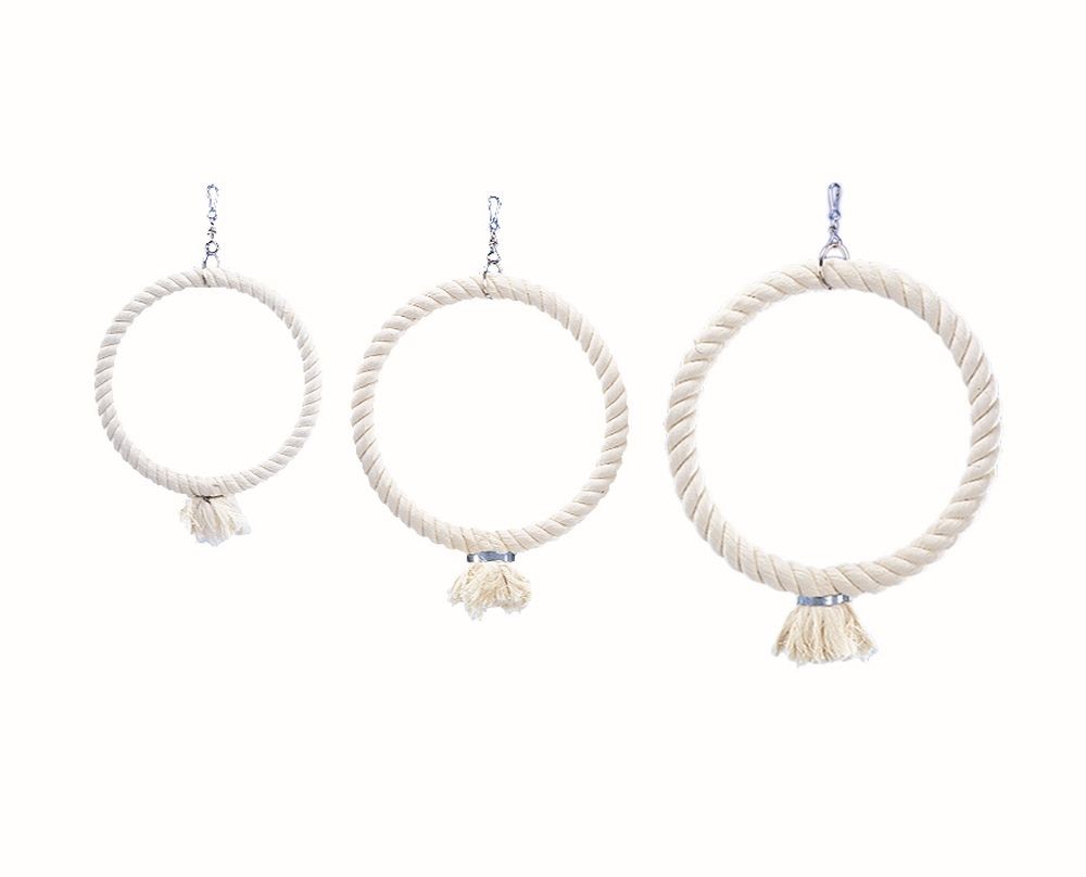 Inel din bumbac pentru papagali si perusi pentru păsări | Mare | 34 CM