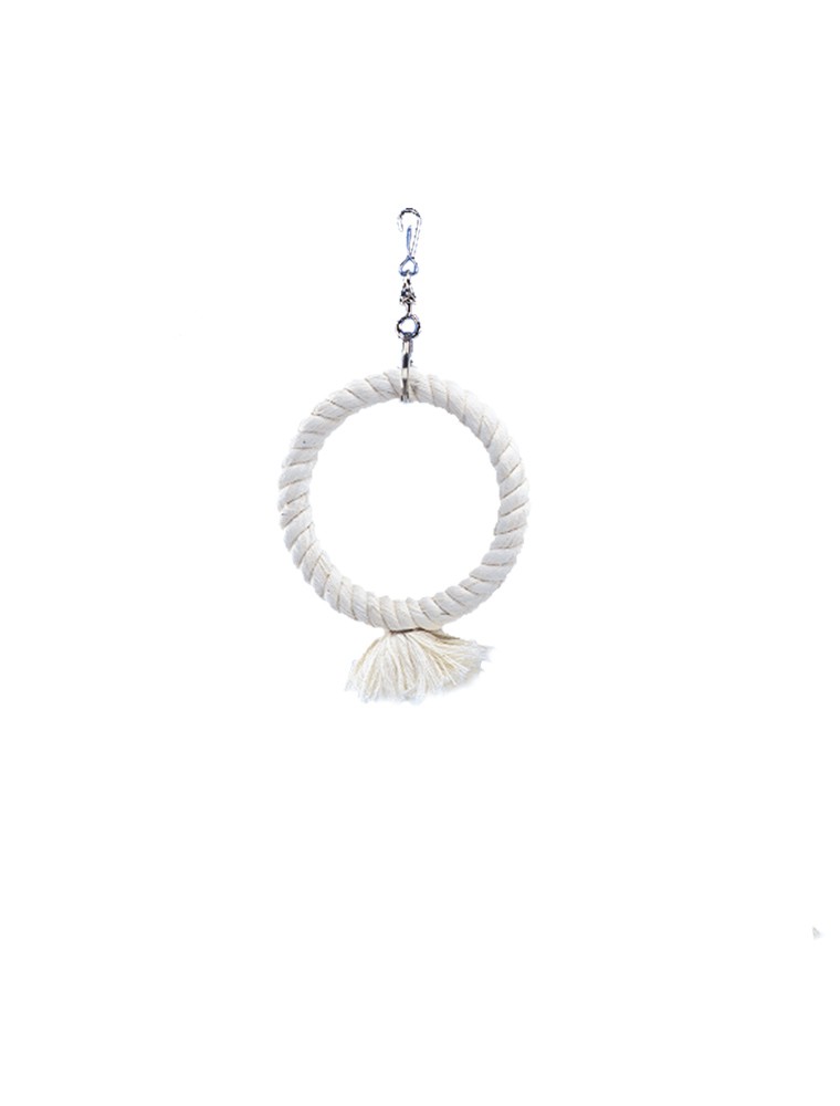 1 inel de cățărat din bumbac, mic; 14 cm pentru păsări