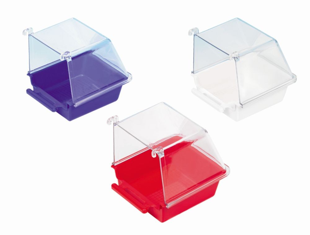 Baie pentru ușa grilaj pentru păsări | culori asortate | 13 X 14,5 X 13 CM