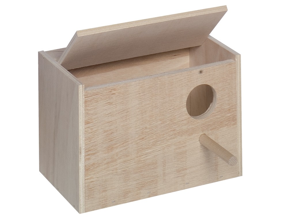 Cuib din lemn pentru păsări | 23,0 X 16,0 X 14,5 CM