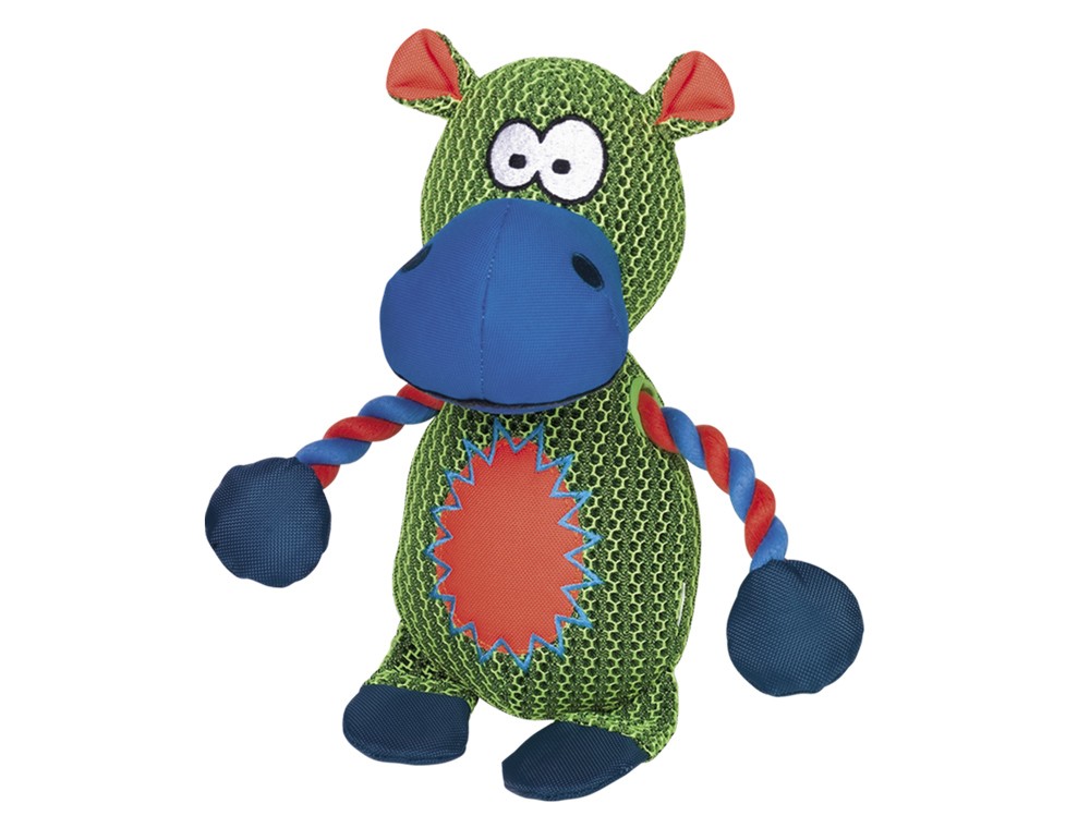 Hipopotam din mesh pentru câini | 29 cm