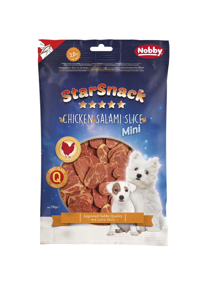 STARSNACK MINI Felie de Salam de Pui 70 g