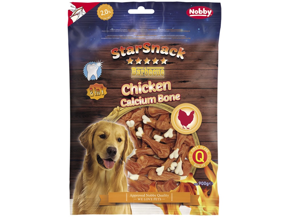 StarSnack Barbecue Os din calciu cu pui app. 7,5 cm, app. 900 g