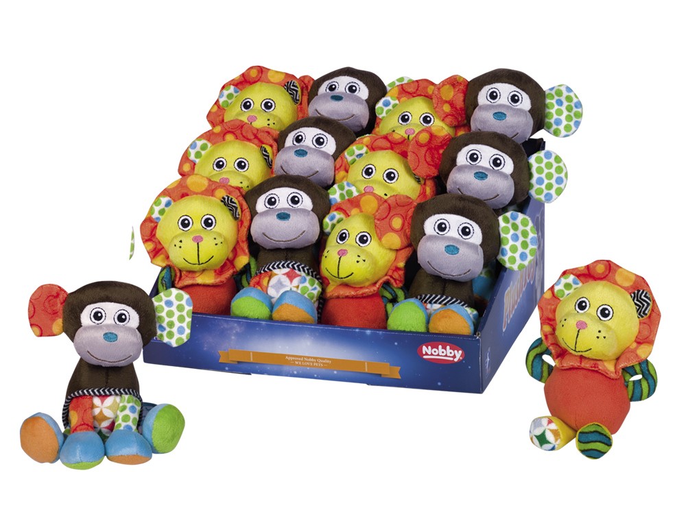 Leu si mainuta din plus pentru câini | display 12 bucati; 17-19 cm