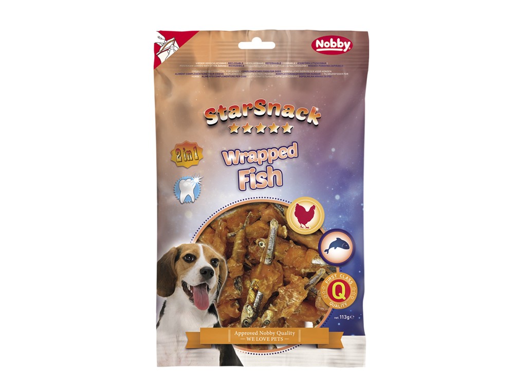 StarSnack Barbecue Wrapped Fish pentru câini | app. 113 g