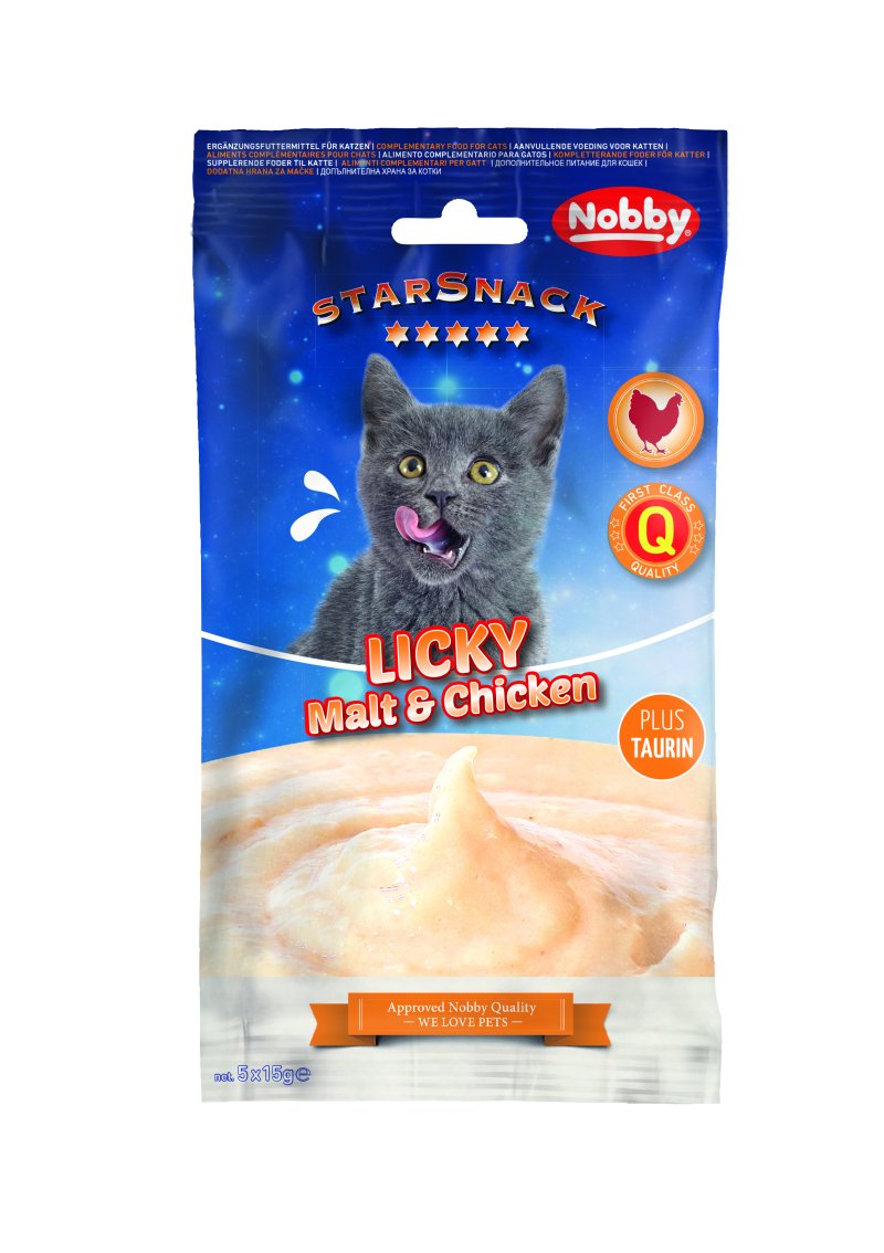 StarSnack LICKY Malț & Pui | 5 x 15 g