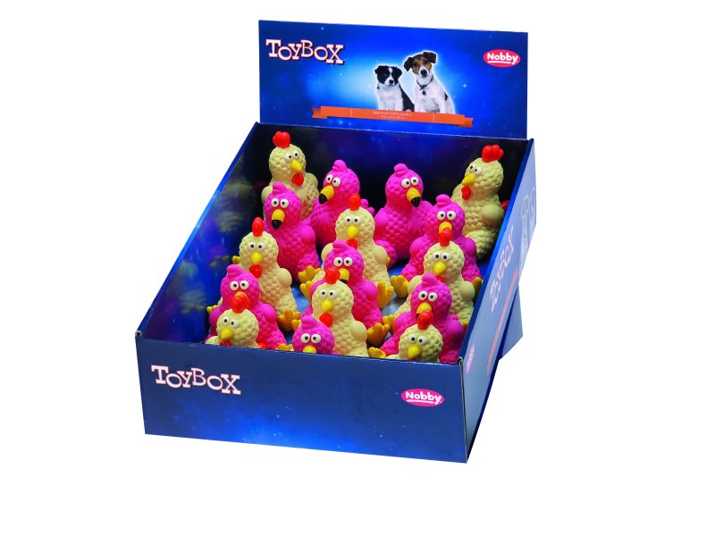 Latex Chicken pentru câini | Display 16 bucati | 10+11 cm