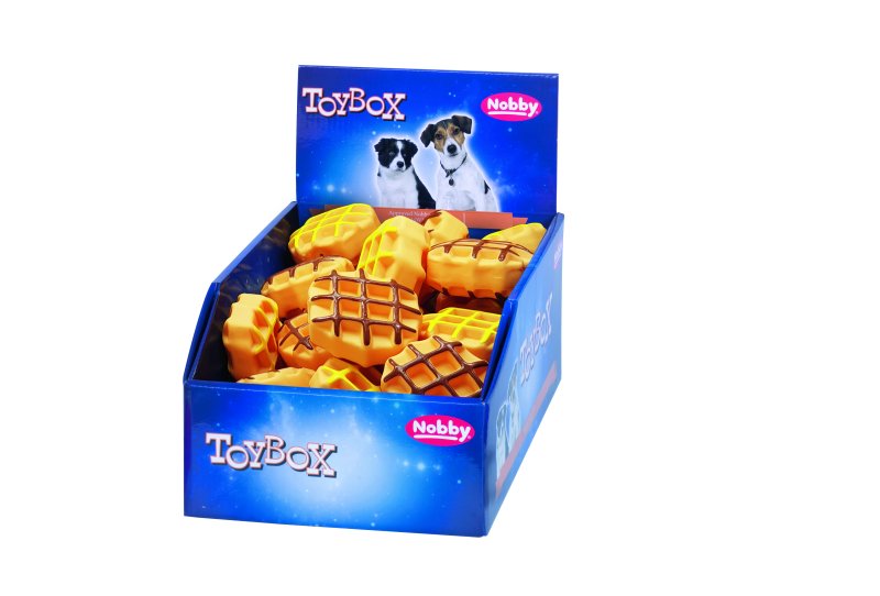 Latex Waffles pentru câini | Display 36 buc. | 7 cm