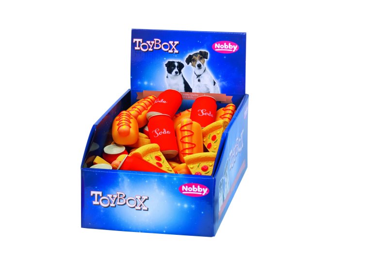 Latex Fastfood pentru câini | Display 36 buc. | 7.5-8 cm