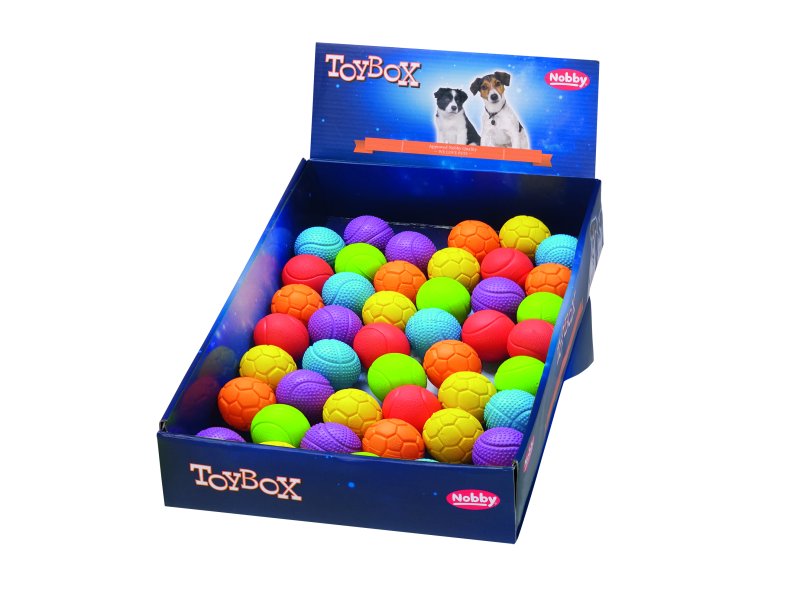 Mingi din cauciuc pentru câini | Culori asortate | 45 buc. | Ø 4,5 cm