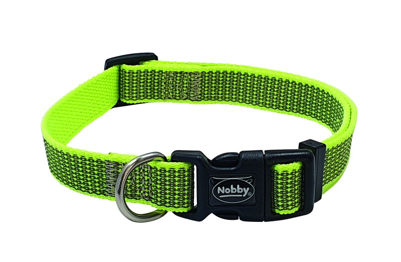 Zgarda 'FULL REFLECT' | galben | XS-S | L: 23-35 cm, B: 15 mm pentru caini