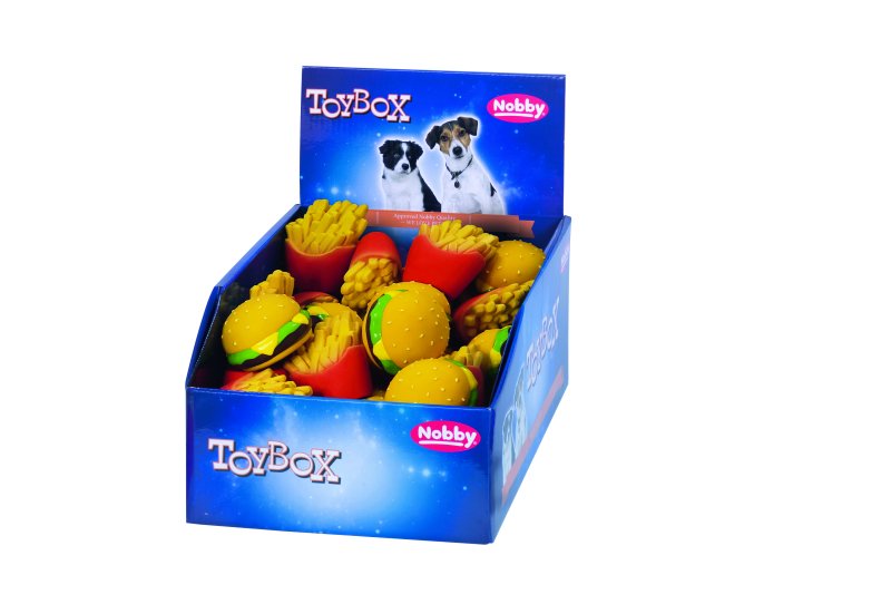 Latex Fastfood | Display 36 buc. 6 + 7,5 cm pentru caini