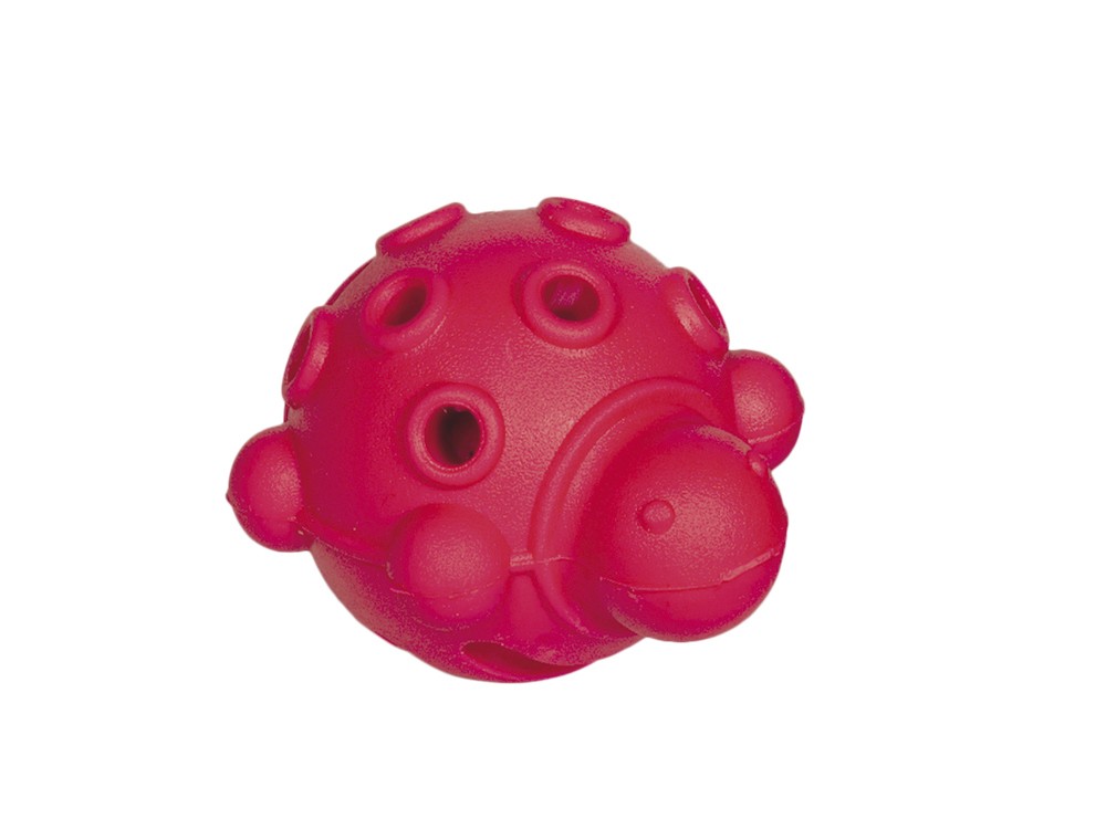 Minge Vollgummi 'Schildkrote' roșie 7 cm pentru păsări