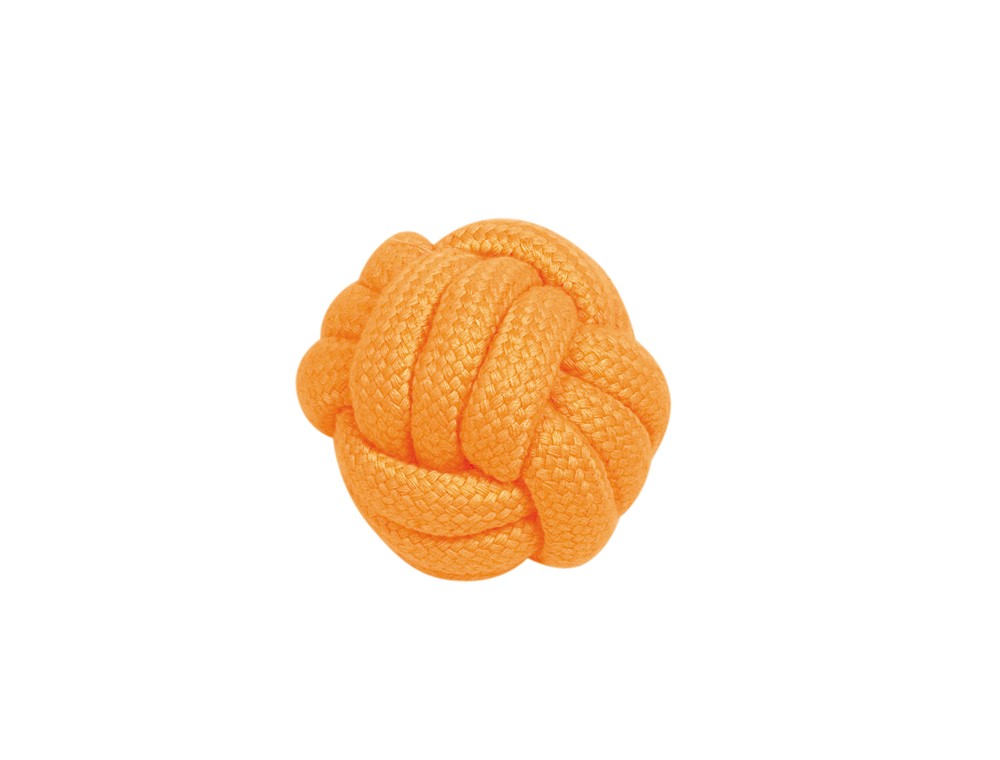 JUCĂRIE DIN SFOARĂ 'NEON', MINGE DIN SFOARĂ, PORTOCALIE 6,5 CM