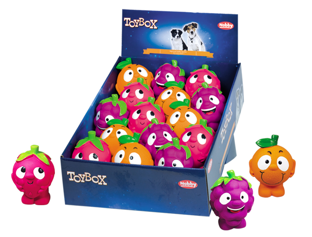 Fructe din latex | Display 15 buc. | 12,5 cm | culori asortate