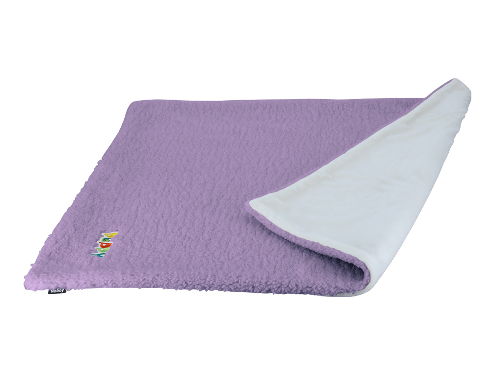Pătură 'PUPPY' | 70 x 90 cm | liliac-bej