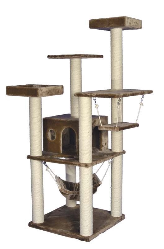 Ansamblu de joacă pentru pisici 'SIMBA' | maro deschis