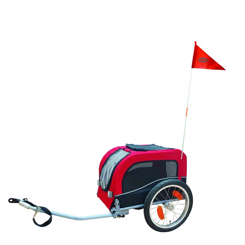 Remorcă pentru bicicletă 'SENLIMA' | mărimea: S | 53 x 60 x 60/117 cm | până la 15 kg