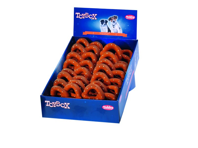 Covrig din latex 'Pretzel' | Display 16 buc. | 12 cm