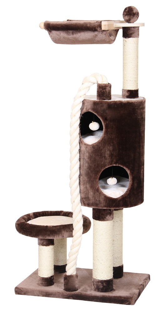 Ansamblu de joacă pentru pisici 'SOLCO' | maro / bej