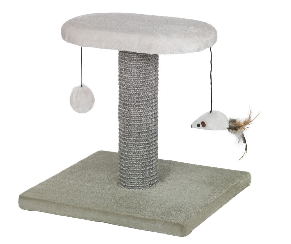 Ansamblu de joacă pentru pisici 'YUKI' | bej / gri