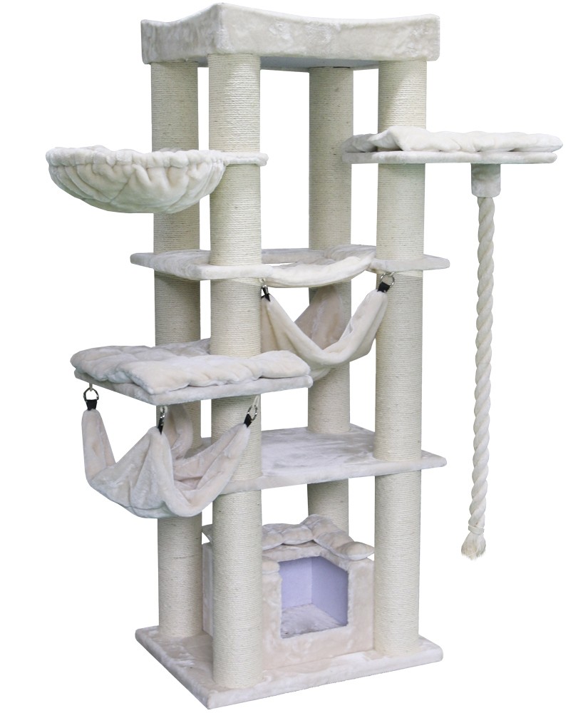 Centru de joacă pentru pisici | 'RUBI' | crem