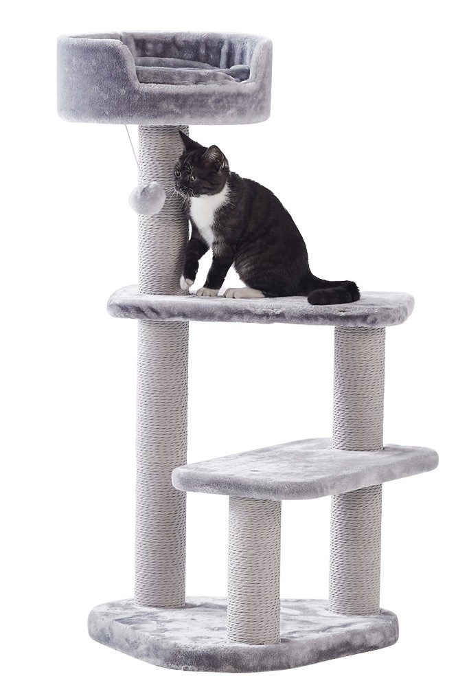 Ansamblu de joacă pentru pisici 'ZERA' | gri