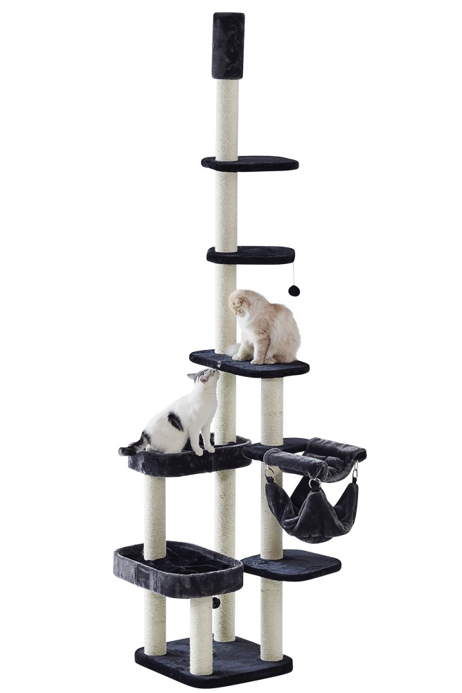 Sisal pentru pisici - negru/gri