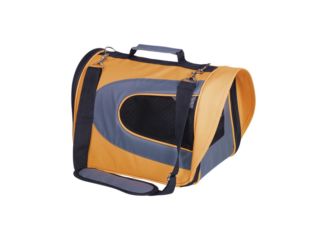 Căsuță de transport pentru câini 'KANDO' | S: 34 x 23 x 24 cm | portocaliu