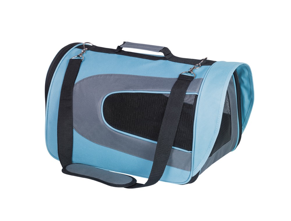 Cusca transport pentru caini 'KANDO' | albastru deschis | L: 47 x 28 x 28 cm