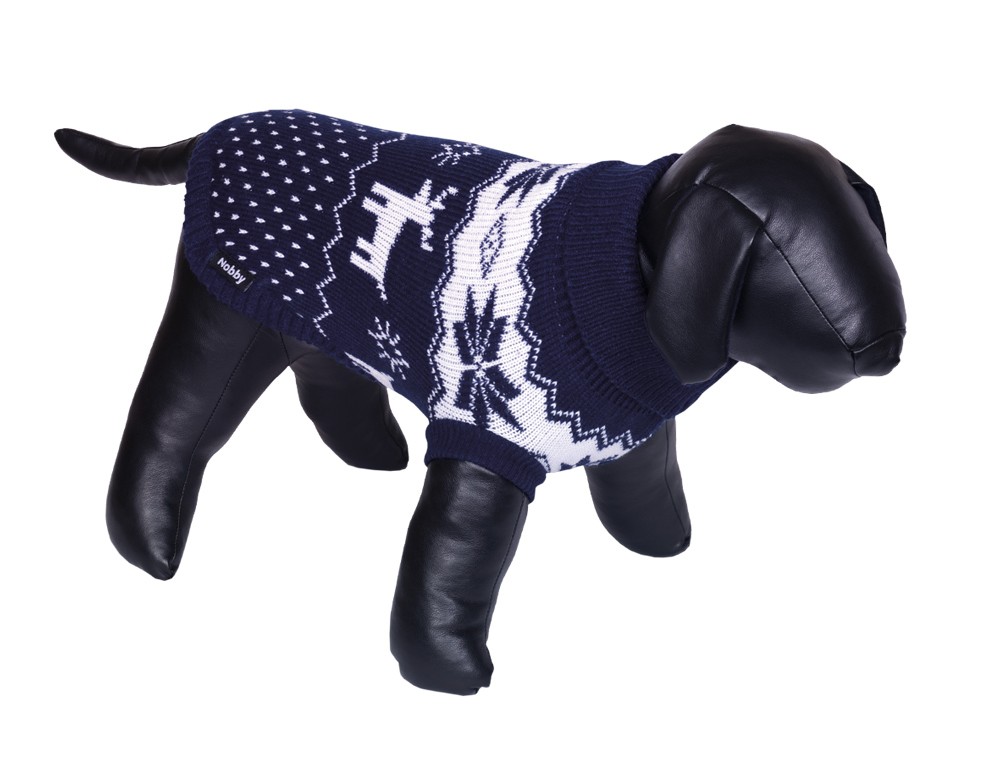 Pulover pentru câini 'DEER STAR' | navy | 29 CM