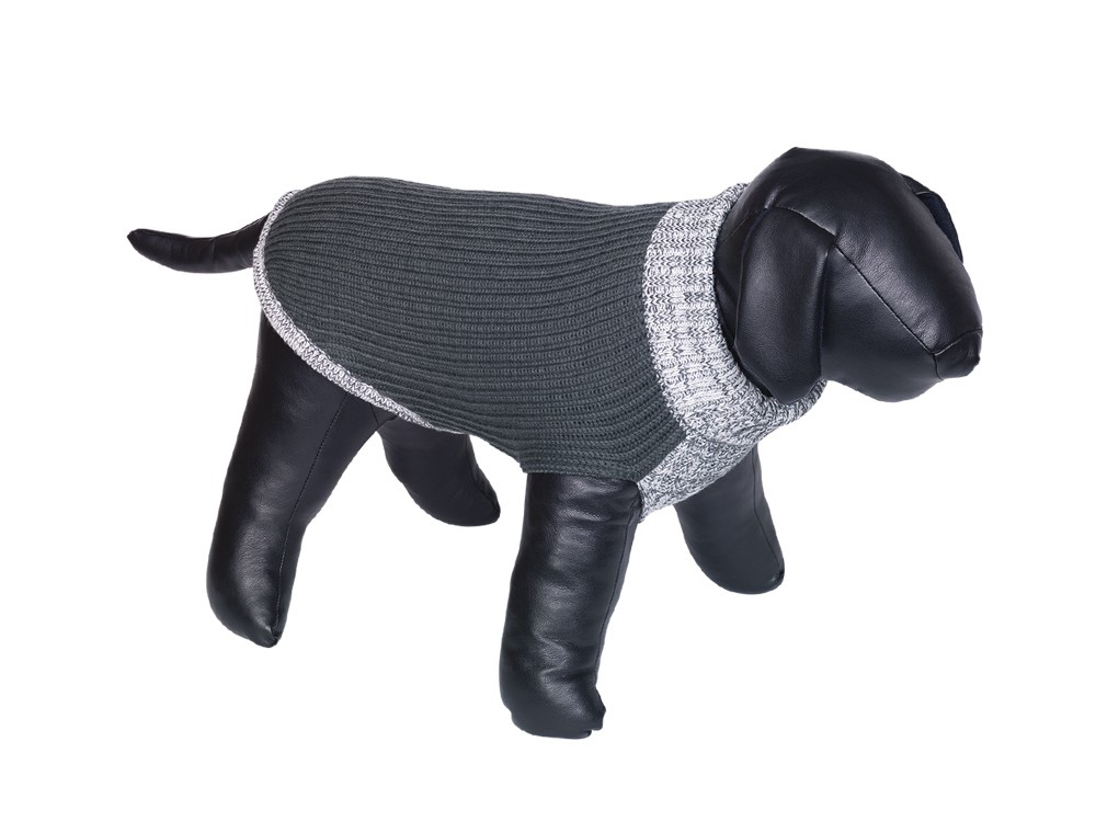 Haină pentru câini | Pulover 'FARGO' | 48 cm | gri