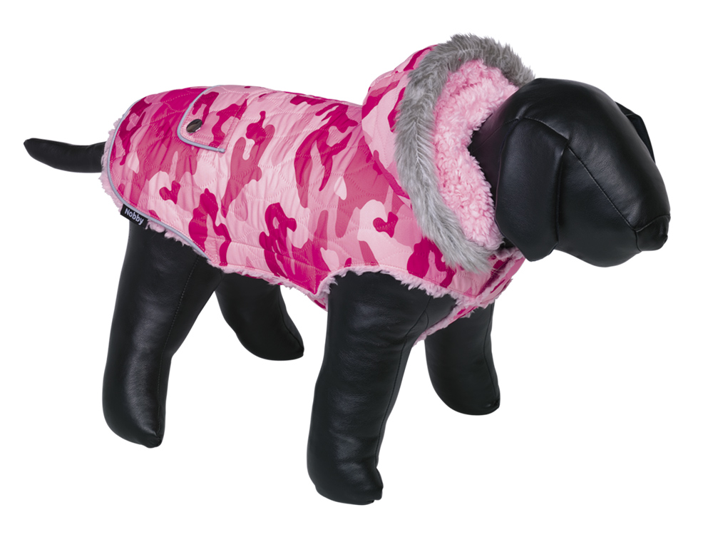 Haină pentru câini 'POLAR' | 32 cm | camouflage pink