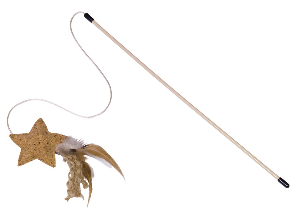 UNDITĂ CU STEA DIN PLUTĂ, BÂT 46 CM, FIR CU JUCĂRIE 60 CM