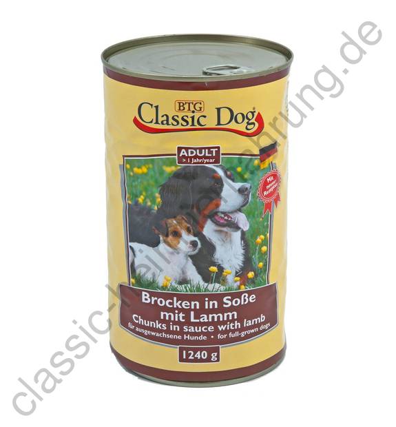 BTG CLASSIC DOG MIEL 6 X 1240G