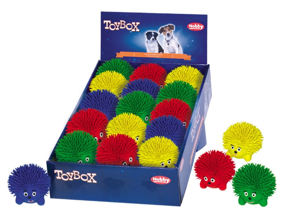 Jucărie din latex pentru câini | Arici din latex | DISPLAY 15 buc. | 8,5 CM