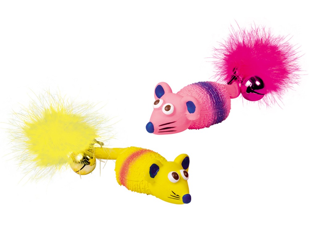 Jucărie pentru pisici | 'Soricel din latex' | 2 buc. | 11,0 CM