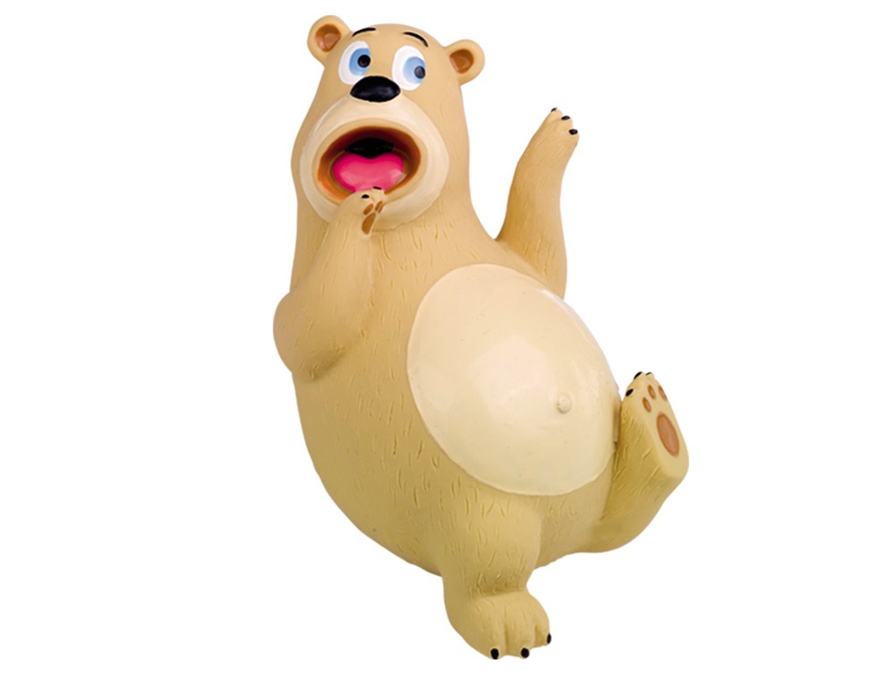 Jucărie din latex pentru câini | Ursulet din latex | cu sunet | 17,5 CM