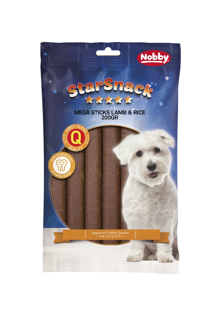 STARSNACK MEGA STICKS 'LAMB & RICE', PUNGĂ; 200 G; 4 BUC