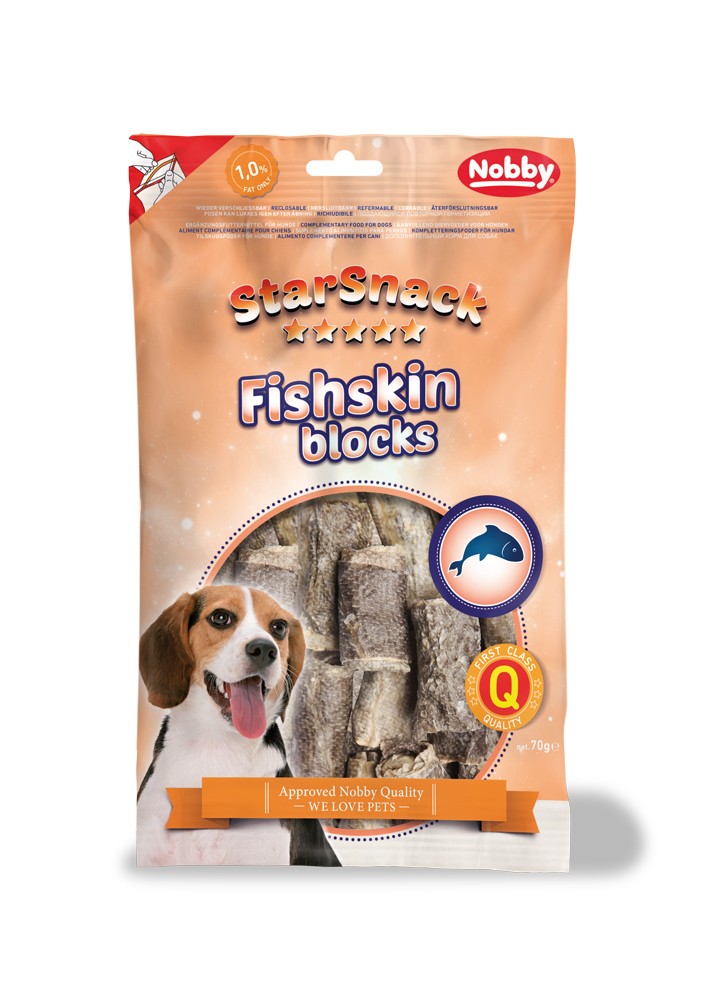 STARSNACK FISHSKIN BLOCKS, 70 G
