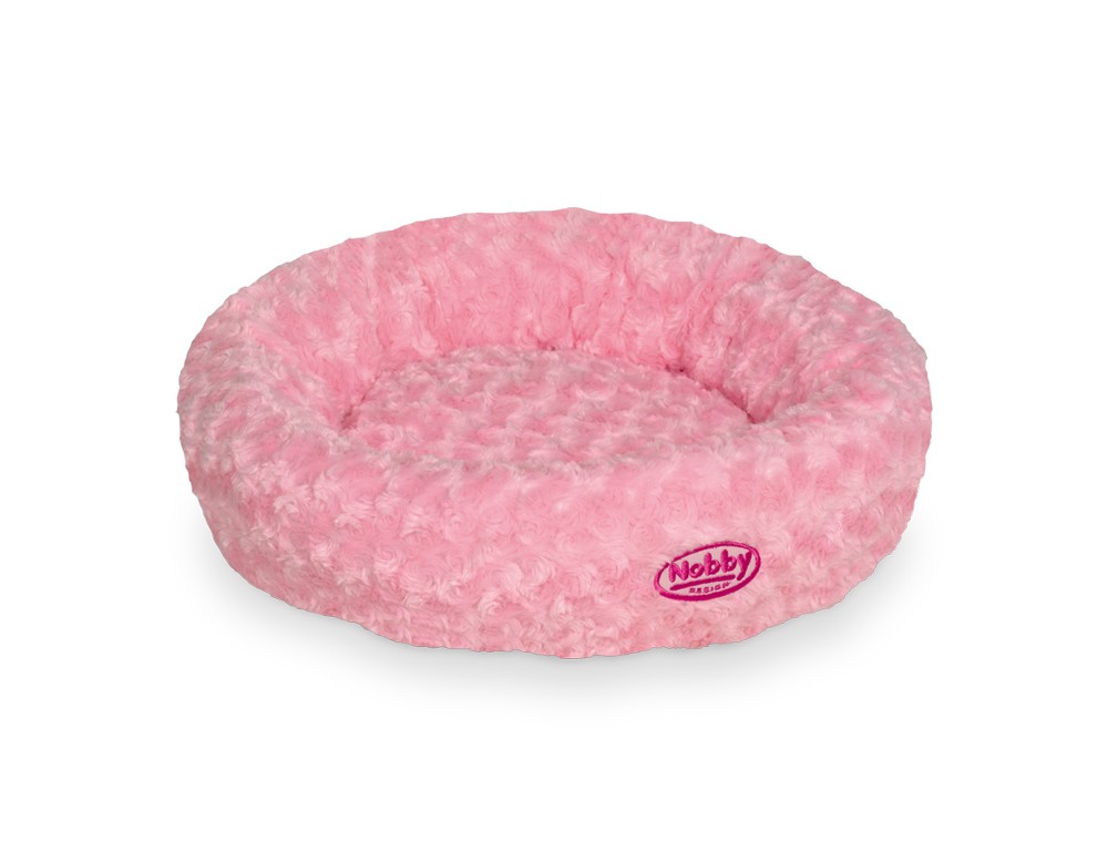 Culcus pentru câini DONUT 'ARUSHA' | pink | Ø 45 CM
