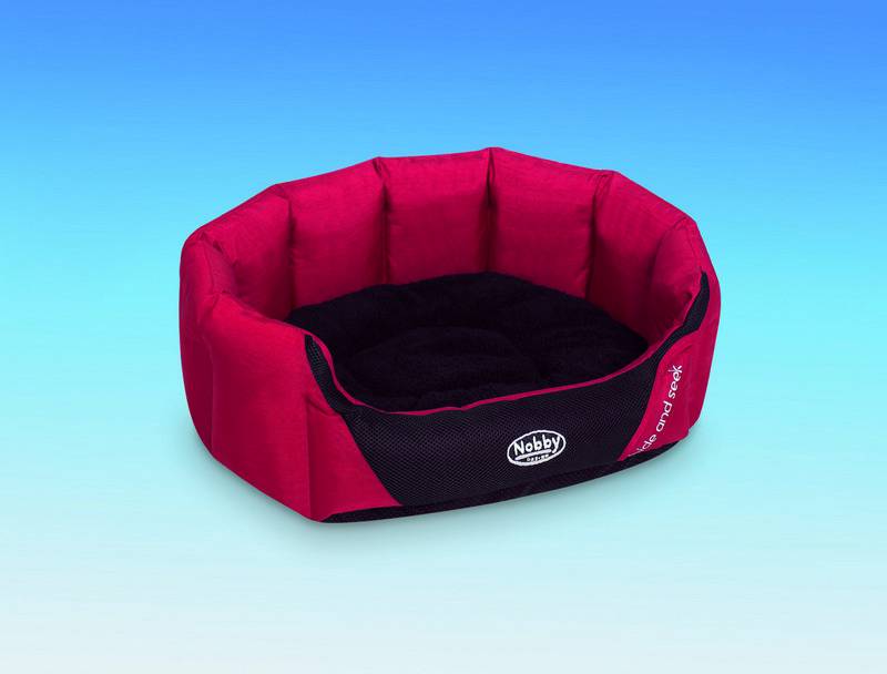 PAT COMFORT OVAL 'GOLINA' ROSU L X W X H: 45 X 40 X 19 CM