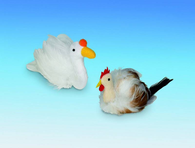 RAȚĂ DIN FLEECE CU CATNIP, 10 CM