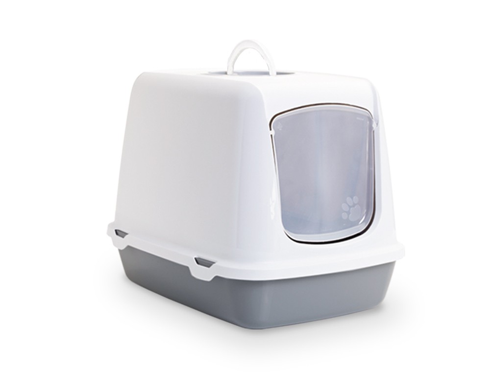 Litiera pentru pisici 'OSCAR' | gri | 50 X 37 X 39 CM